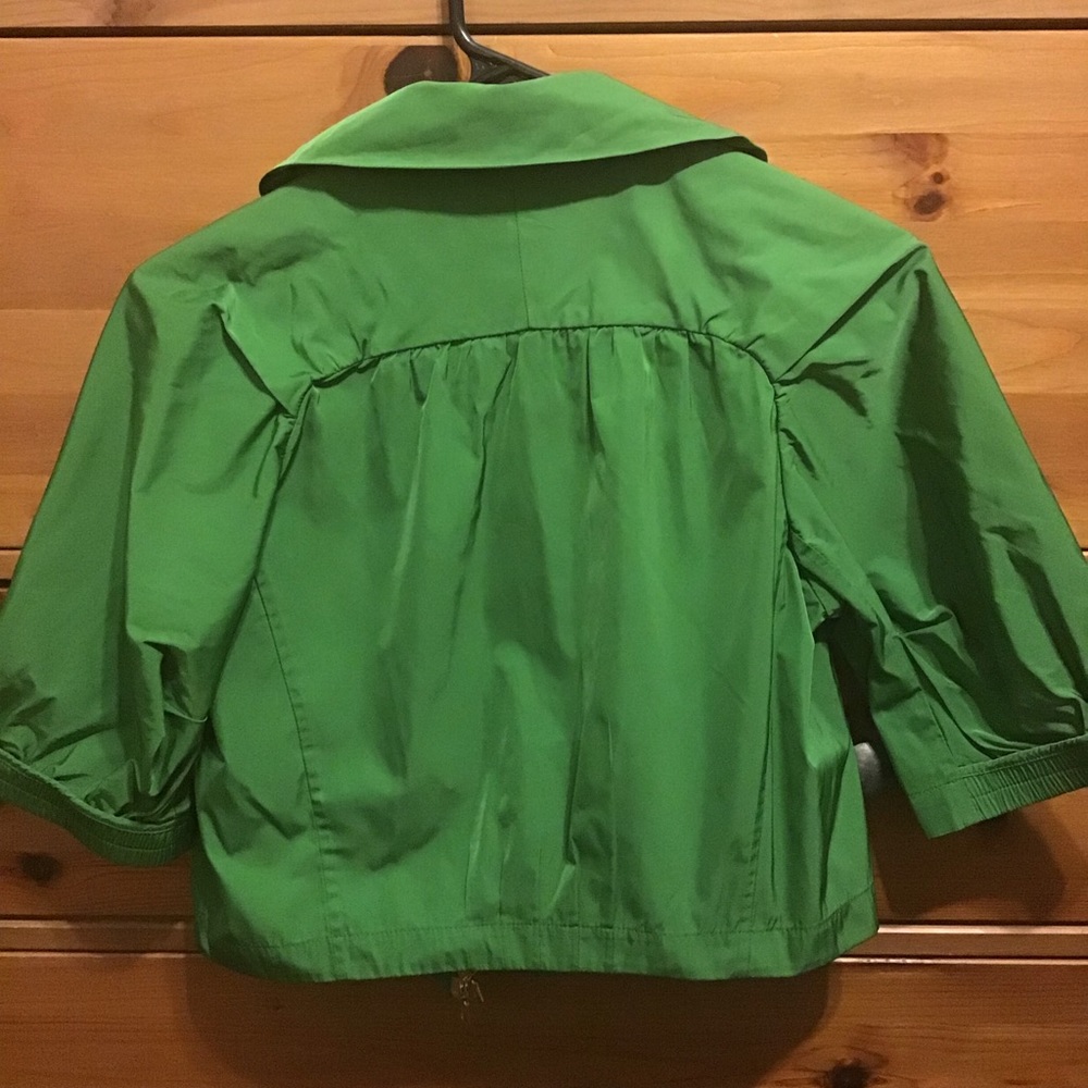 SOLD: Lida Baday Emerald Cropped Jacket - Picture 2 of 5